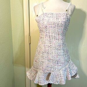 Hello Molly Feelin It White Dress, size small